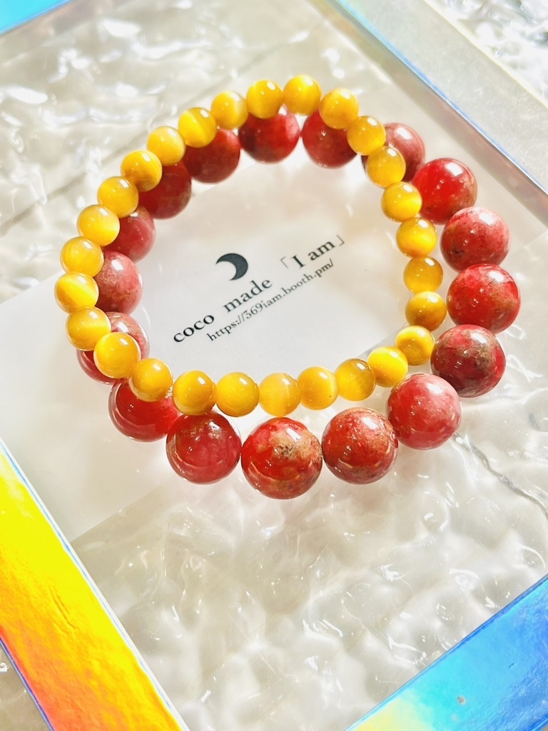 coco‘s coordinate「caramel color rhodonite×極Tiger eye」
