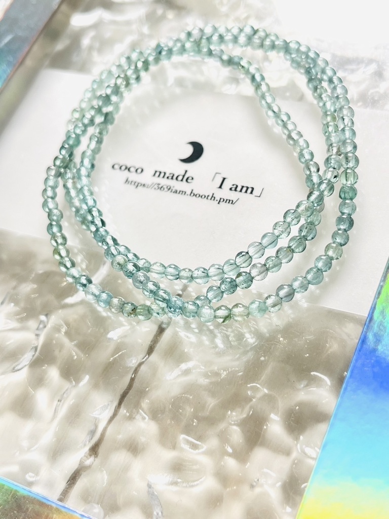 レア「Tiffany Blue color：Blue tourmaline3連」