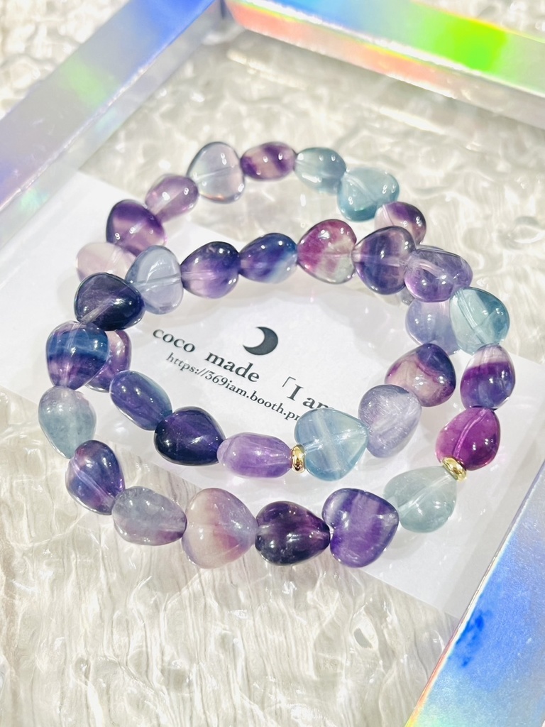 「 Fluorite：Heart shape」