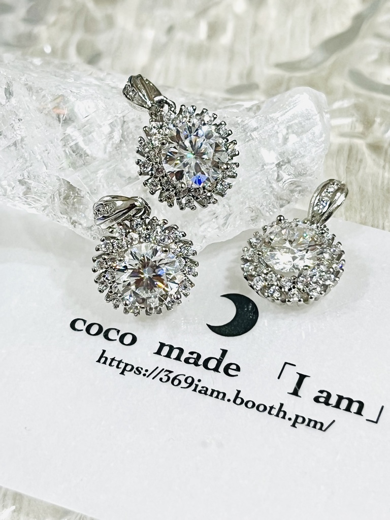 「Moissanite：pendant top」