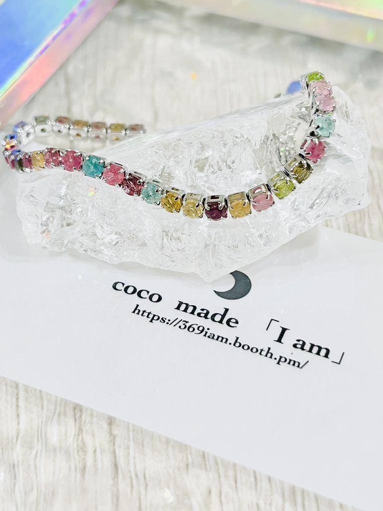「tourmaline：stainless bracelet」