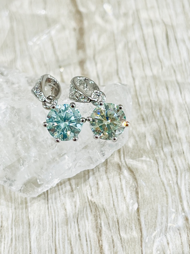 「SKY Blue Moissanite:pendant top①」