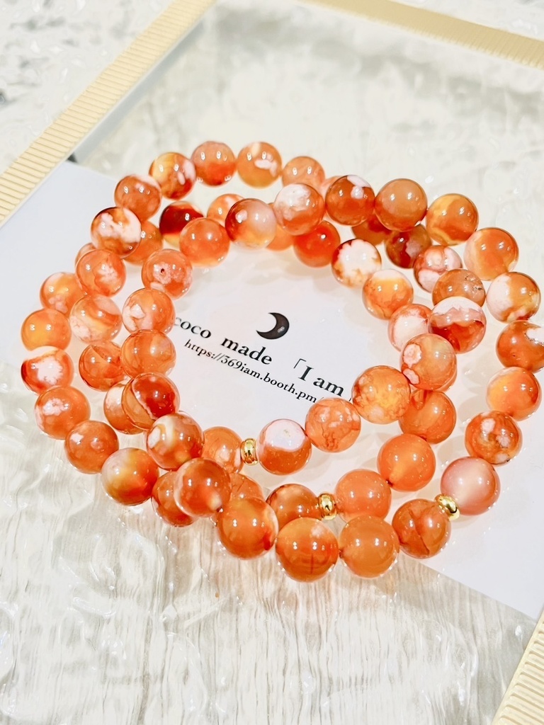 「橙色：Cherry blossom agate②」