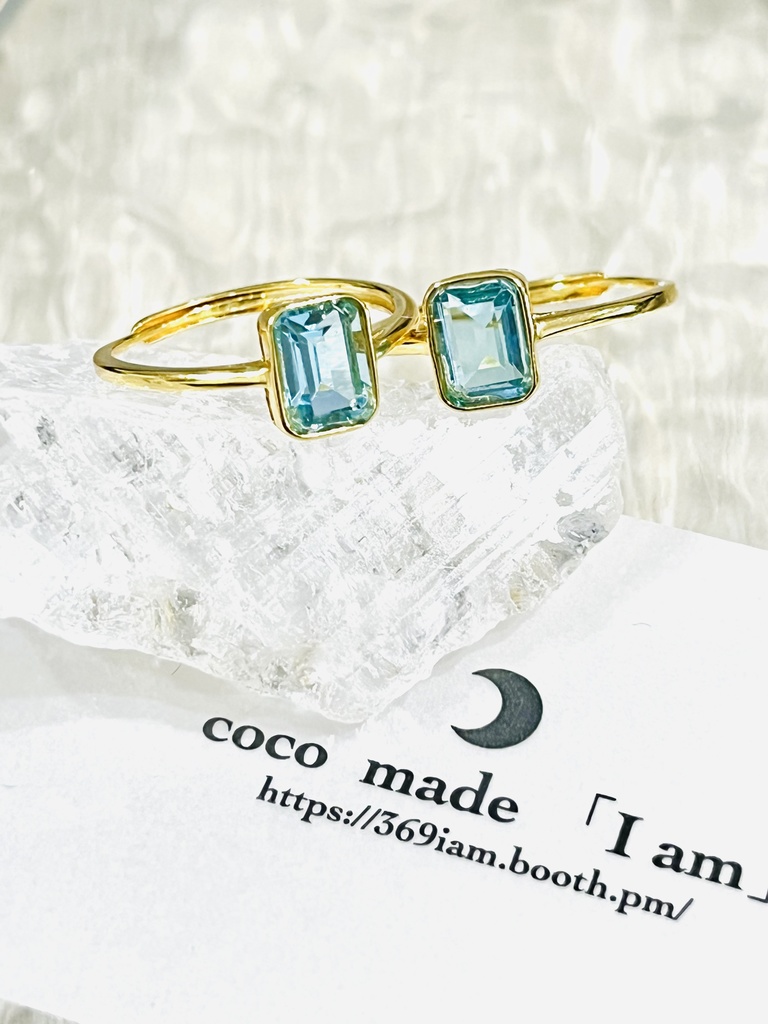 「SKY Blue topaz：ring」