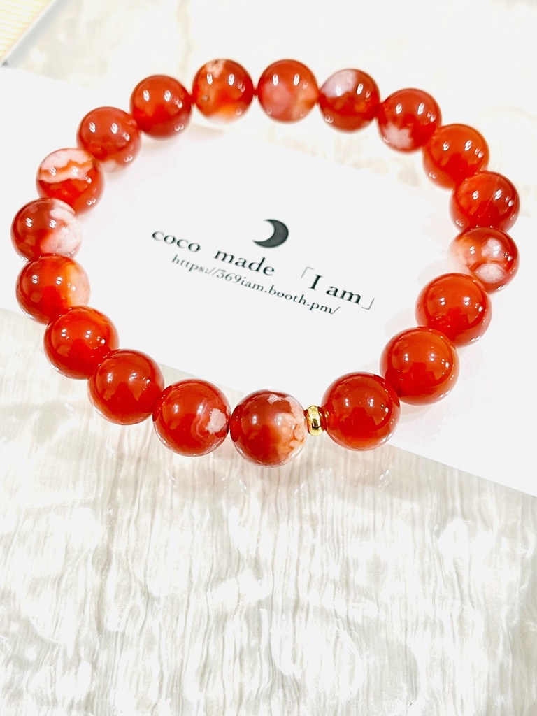 「red Cherry blossom agate⑥」