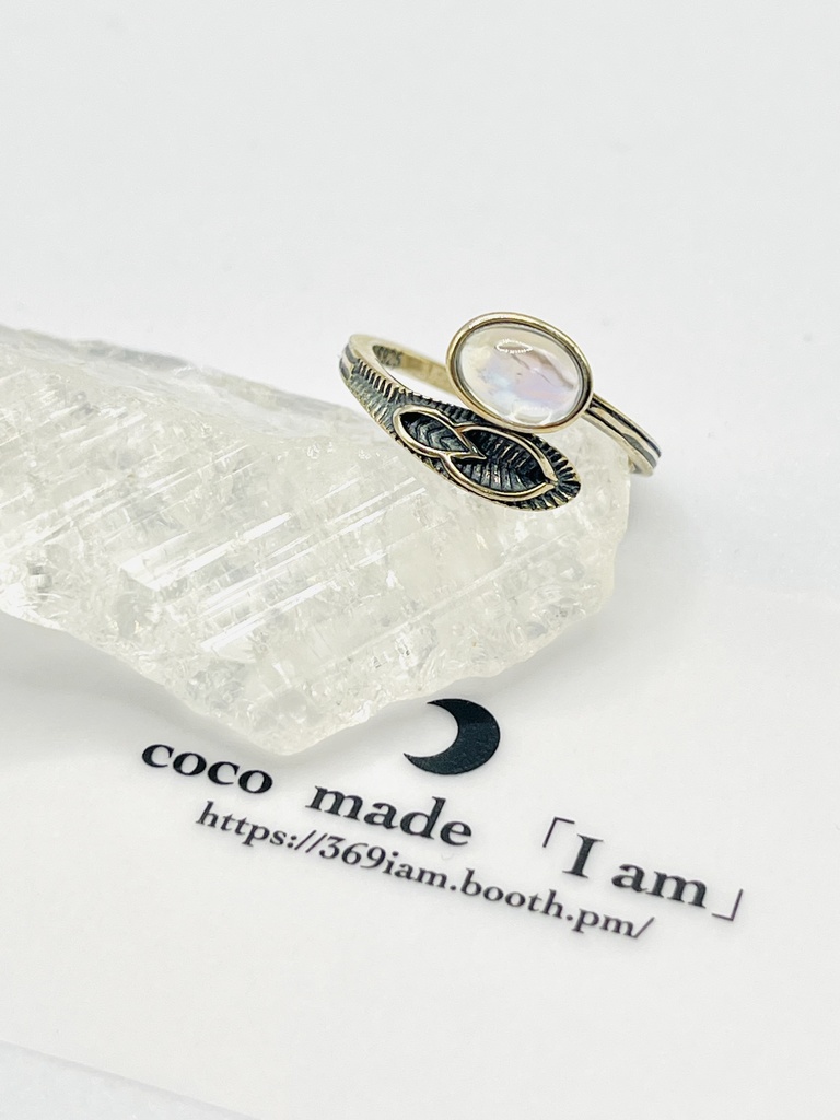 新月の夜（極）「 moon stone ring」