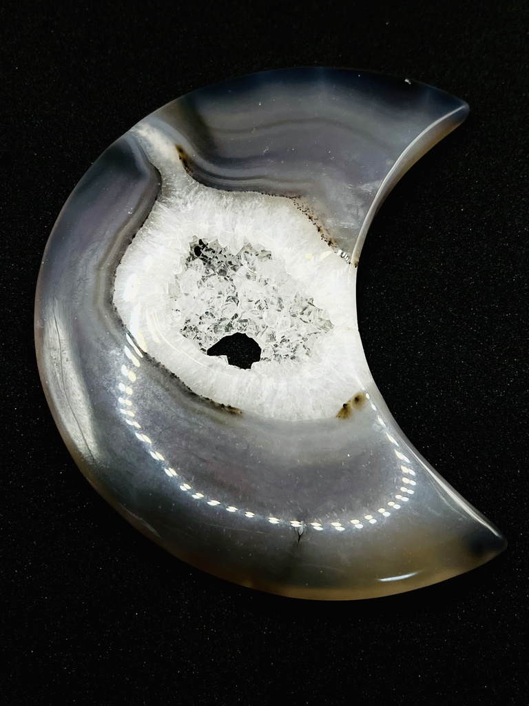 新月の夜「moon 🌚agate plate❷」