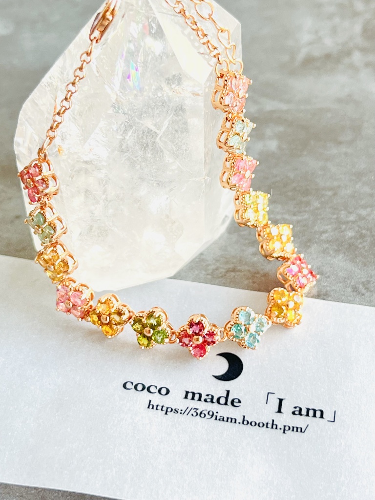 ⭐︎「tourmaline girls：bracelet：Flower②」