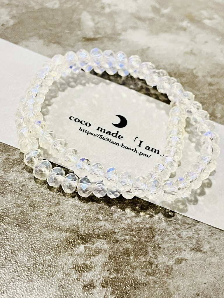 「clearquartz ボタンカット：flashcoating」