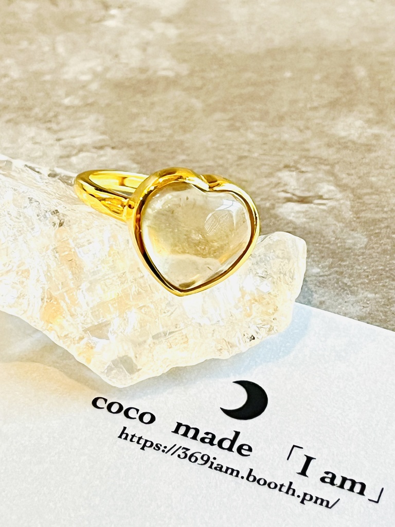 「Libyan glass：Heart ring❤︎」