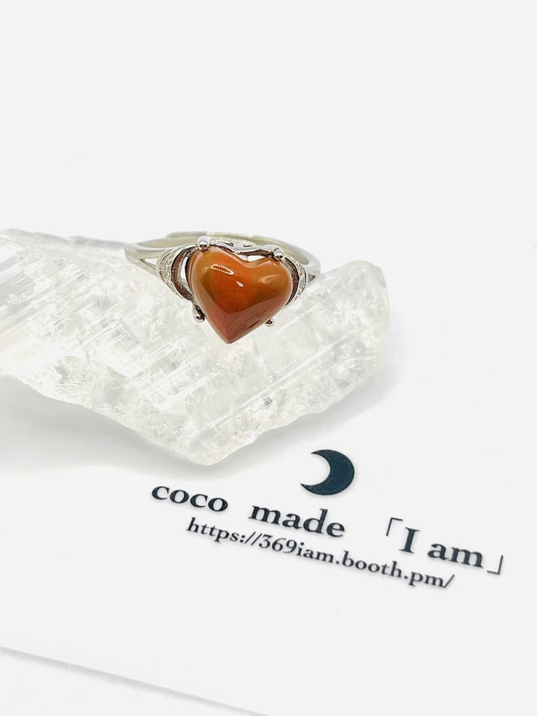 レア「世界文化遺産：佐渡赤玉Heart ring❤︎①」