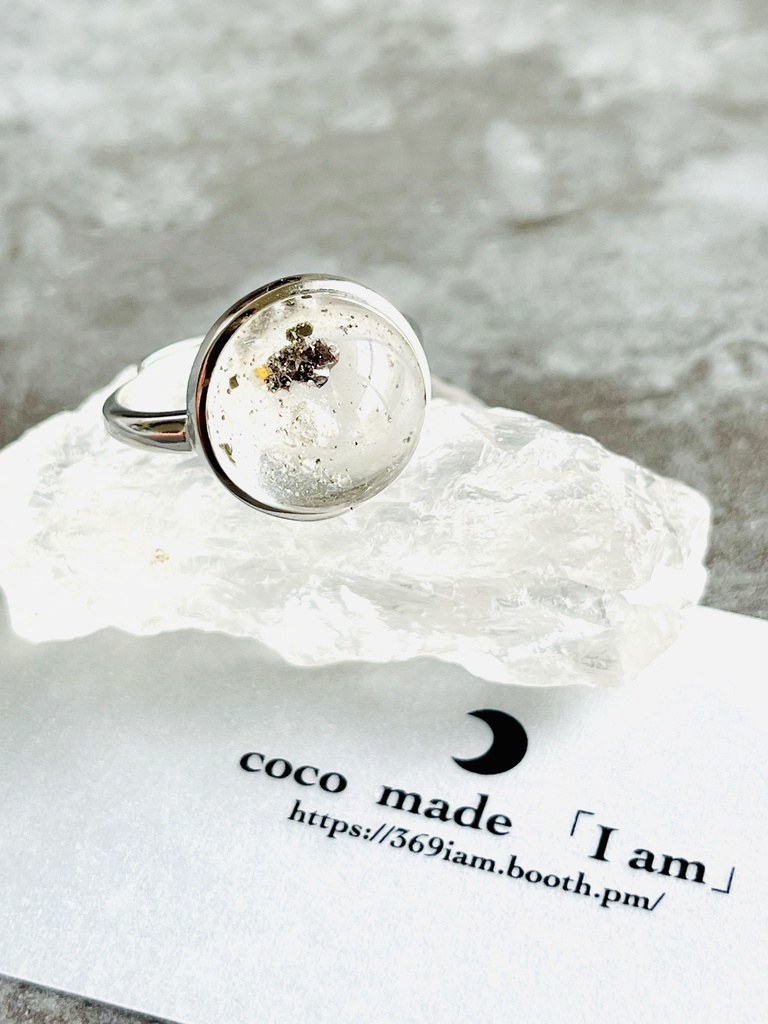 ⭐︎「pyrite in quartz：ring」