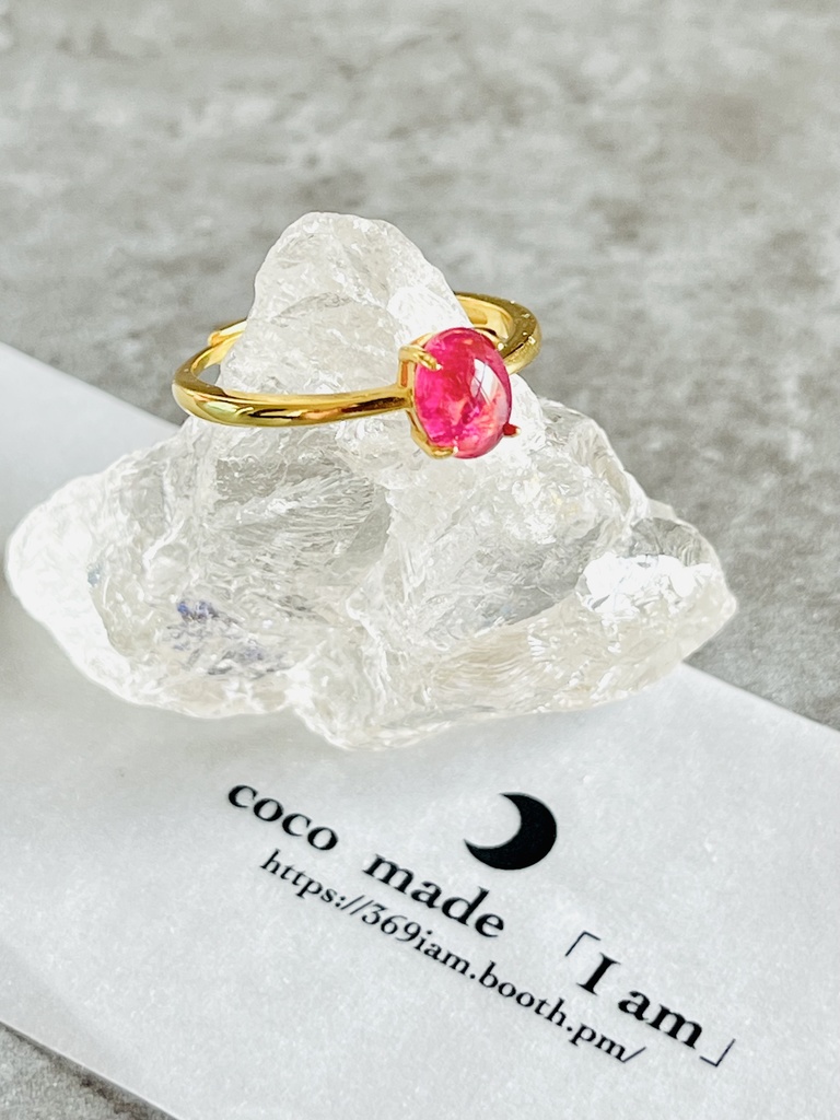 ⭐︎「pink tourmaline：ring①」