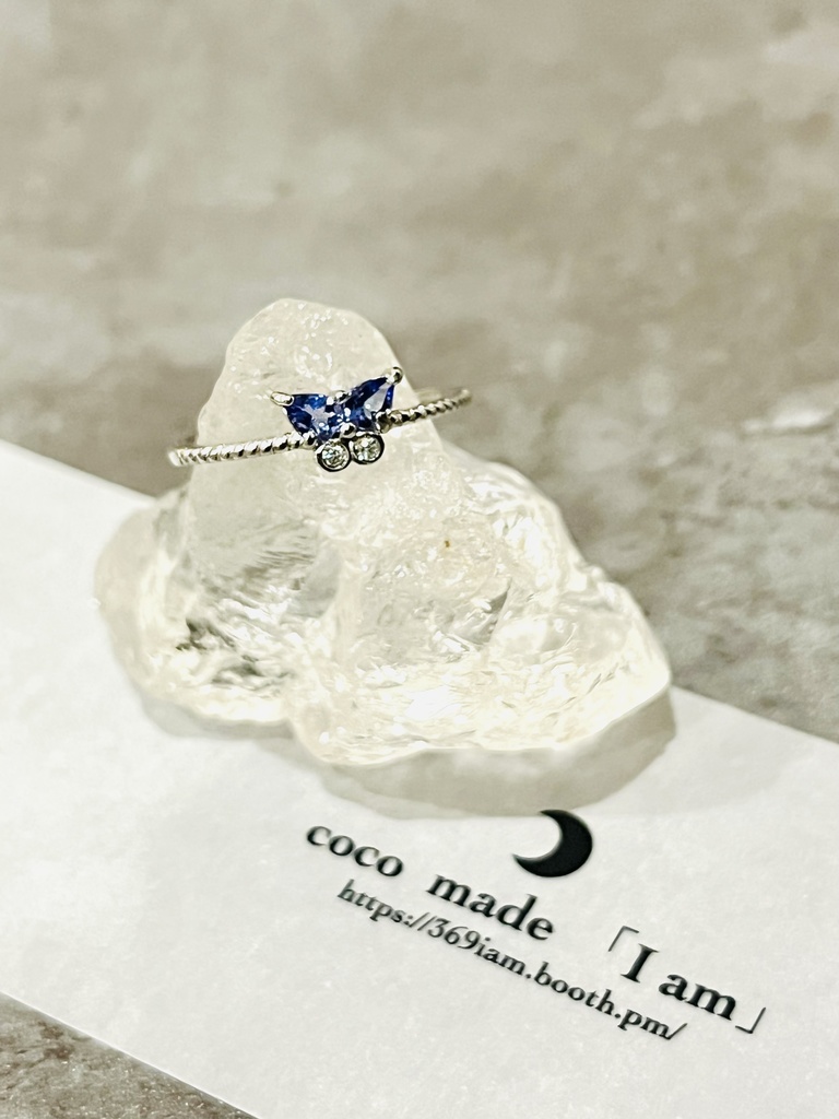 「tanzanite：butterfly ring🦋」