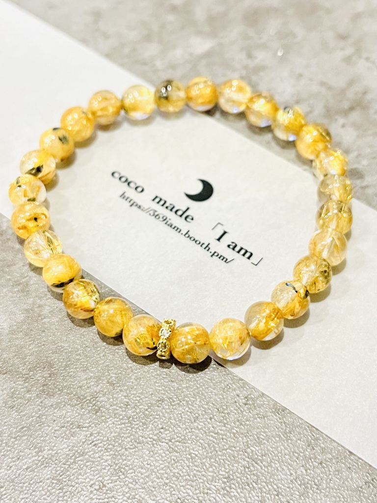 「gold  Rutilequartz：太陽放射🌞」