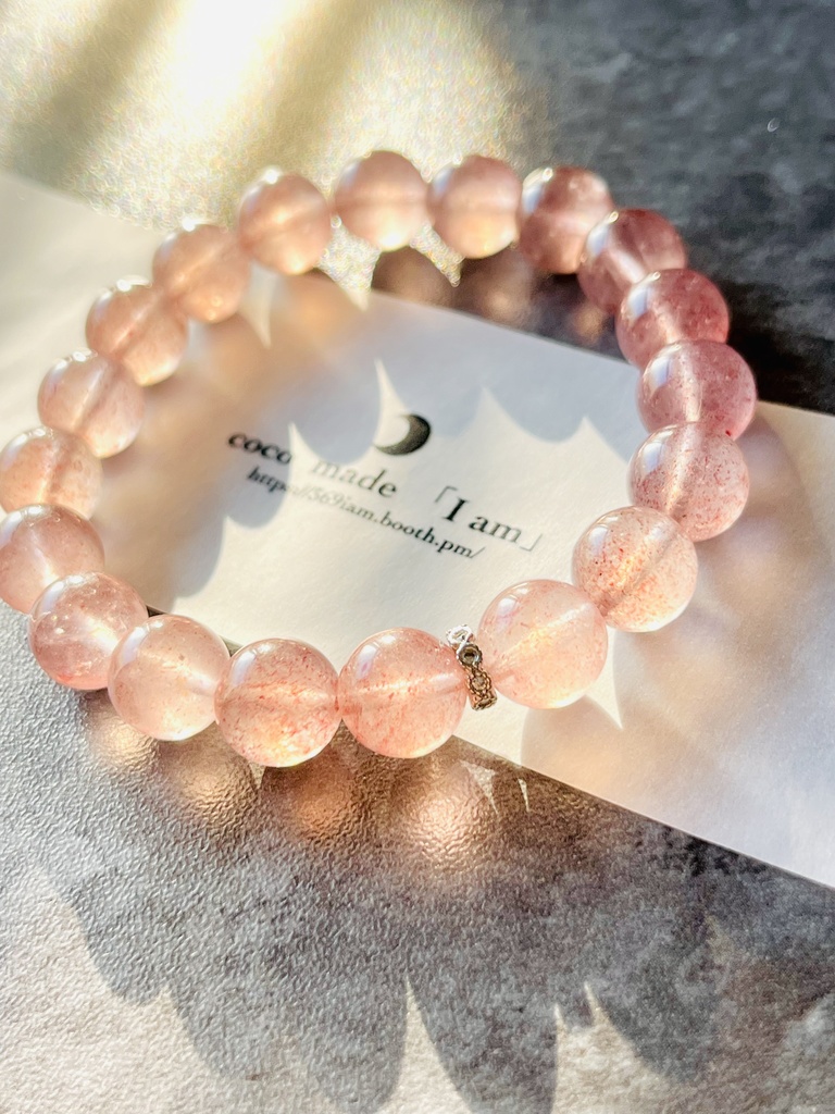 苺水晶「pink epidote：strawberry quartz🍓①」
