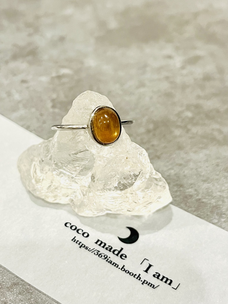 ⭐︎「Catseye sunstone：ring🐈‍⬛」