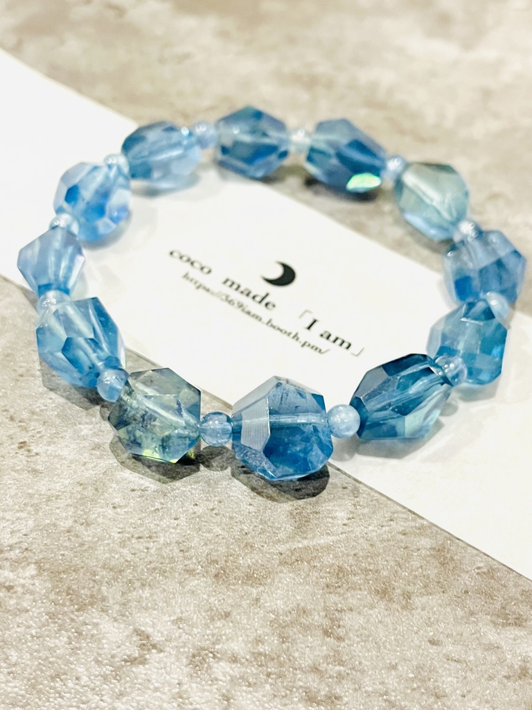 「SantaMaria color：aquamarine：cut type」