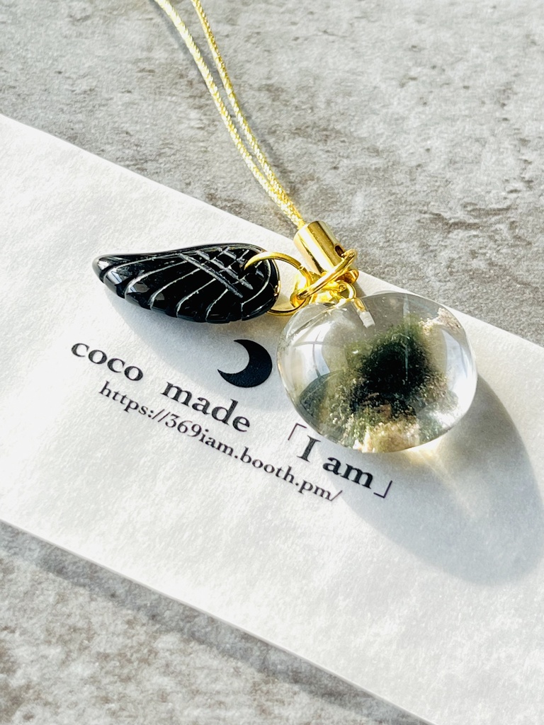 「Gardenねこ：onyx angel🪶 charm」