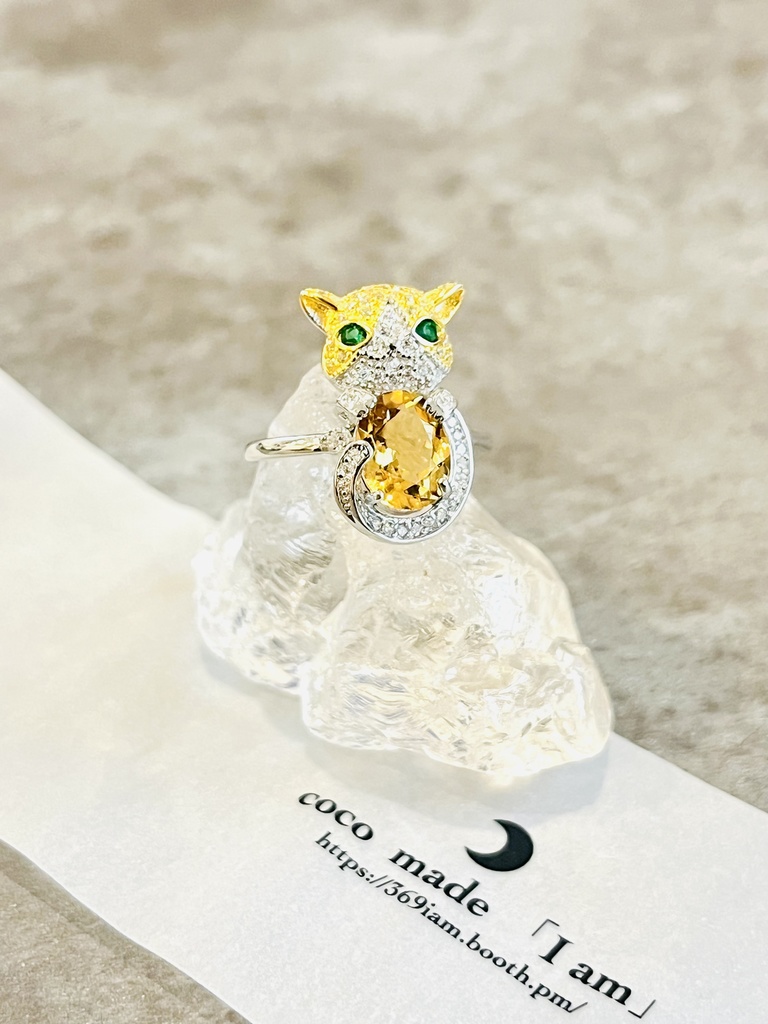 ✴︎「新月の夜：citrine：Catsring🐈‍⬛」