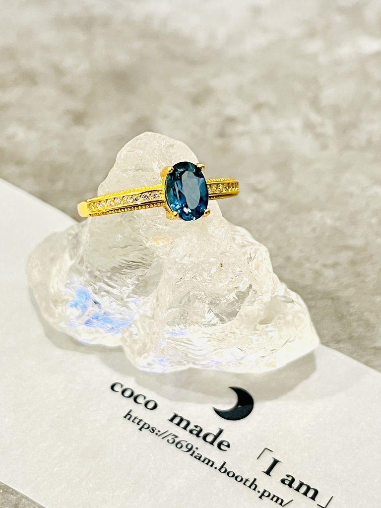 「London Blue topaz：ring①」