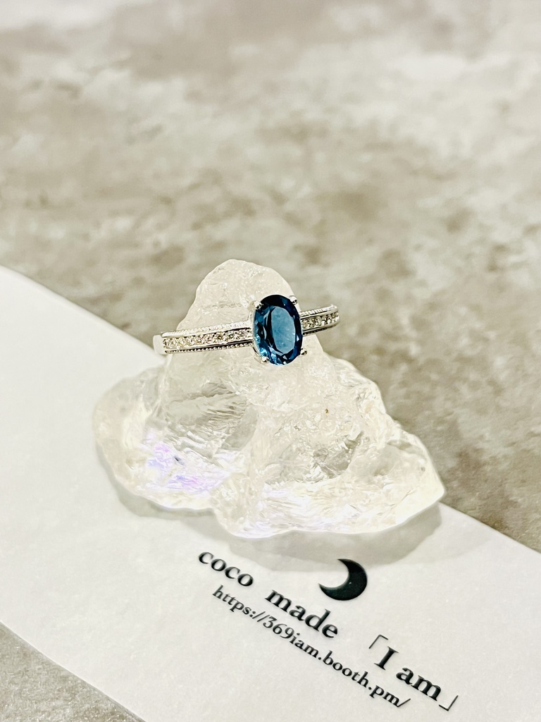 「London Blue topaz：ring②」