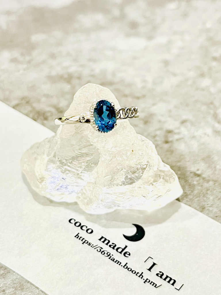 「London Blue topaz：ring⑤」