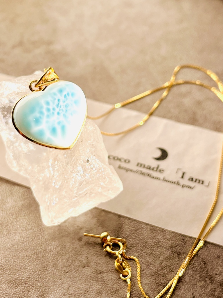 ⭐︎「Larimar/Heart pendant top」