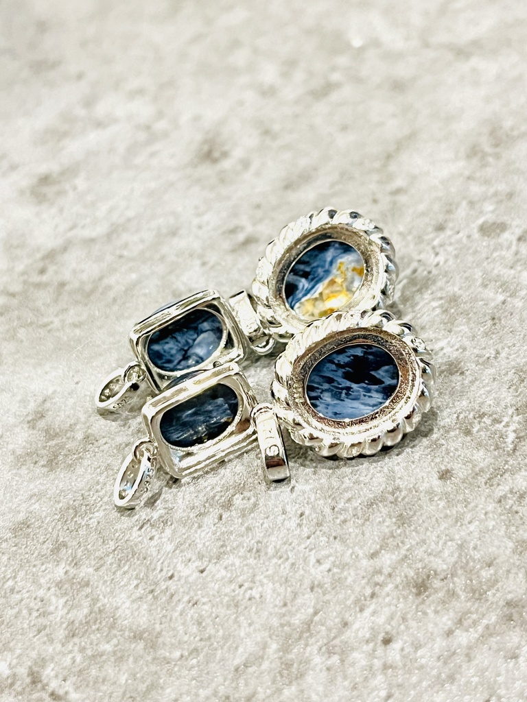 「BluePietersite:pendant top:2パターン」