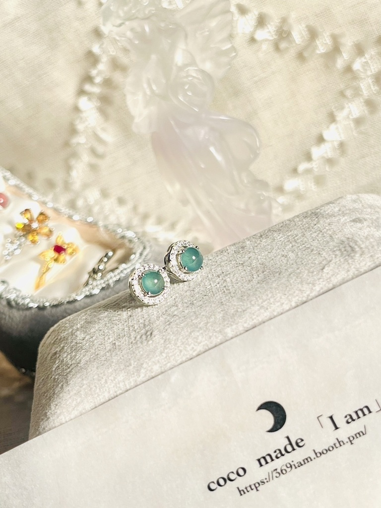 希少「グアテマラ産翡翠：pierce①」