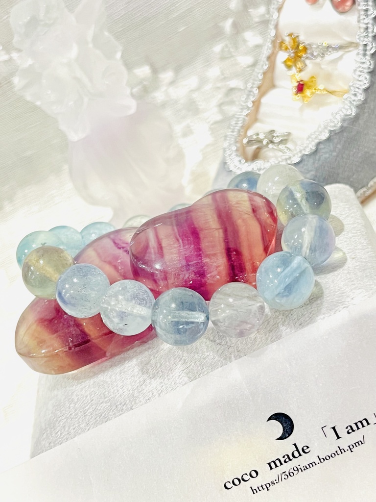 ⭐︎「Air of wind：aquamarine：ほんのりBlack🐦‍⬛× Fluorite❤︎」