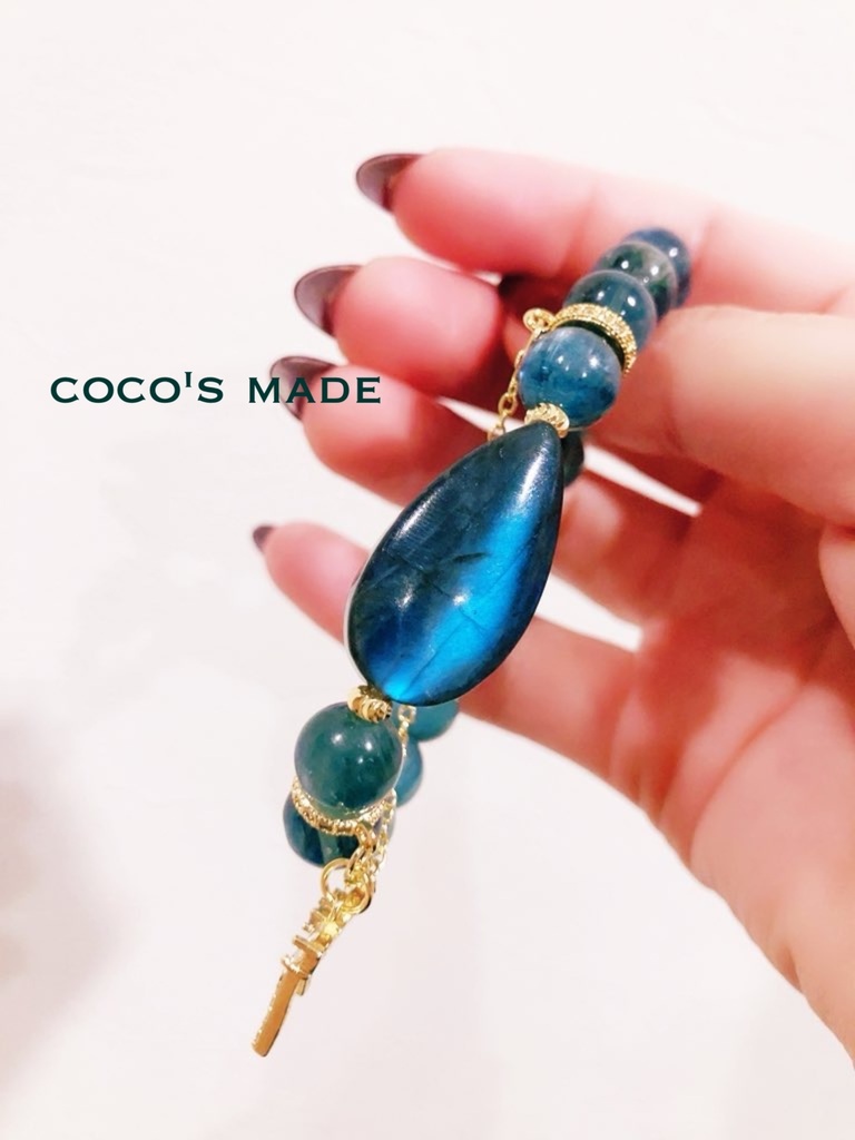 ⭐︎「Air of wind ：live by feeling：Blue Greenkyanite × labradorite」