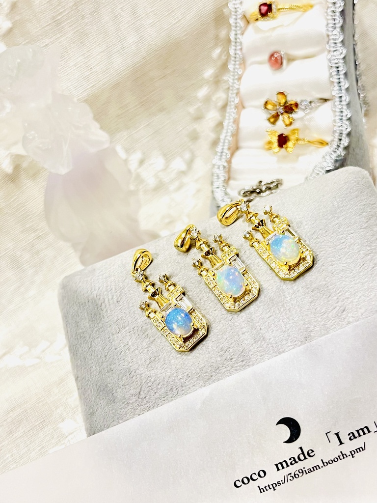 「ETHIOPIAN OPAL ：necklace③castle（ランダム）」