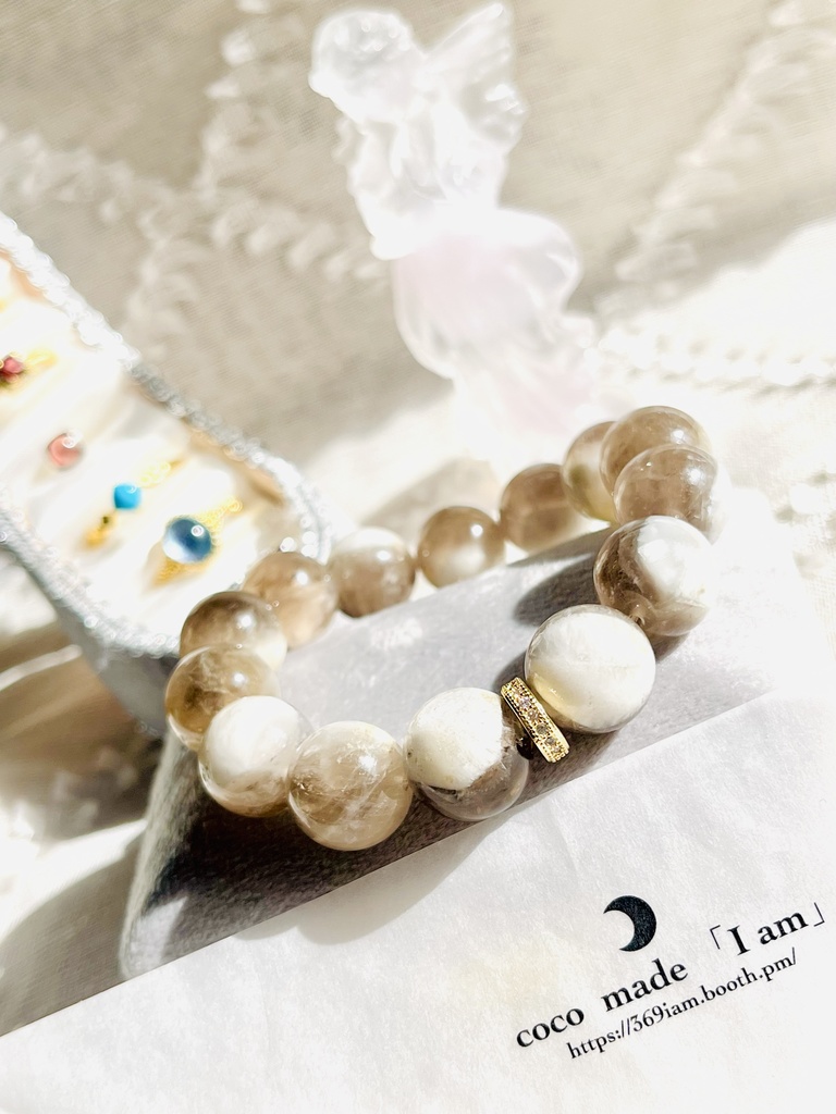 レア「black Amethyst silica/brownbeige」