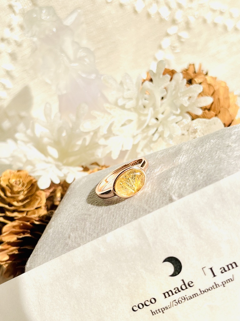 「Rutile Quartz ring」