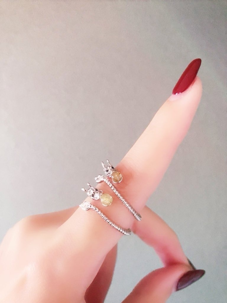 「ゆるい顔の龍：rutile ring」