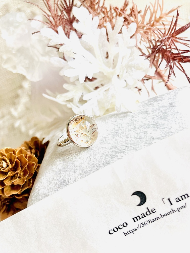 レア「LEPIDOCROCITE IN QUARTZ＆GARDEN：ring」