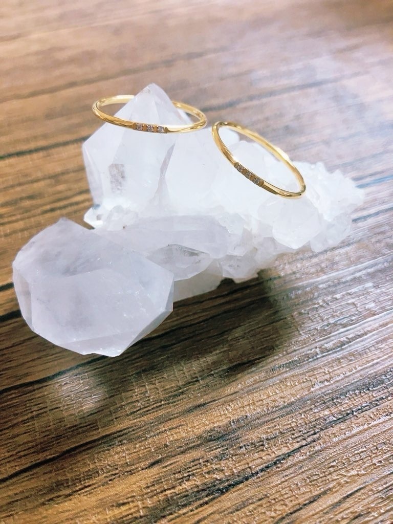 「goldcolor：zirconia ring：16号」