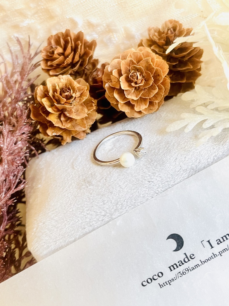 「freshwaterPerl ：zirconia：ring 」