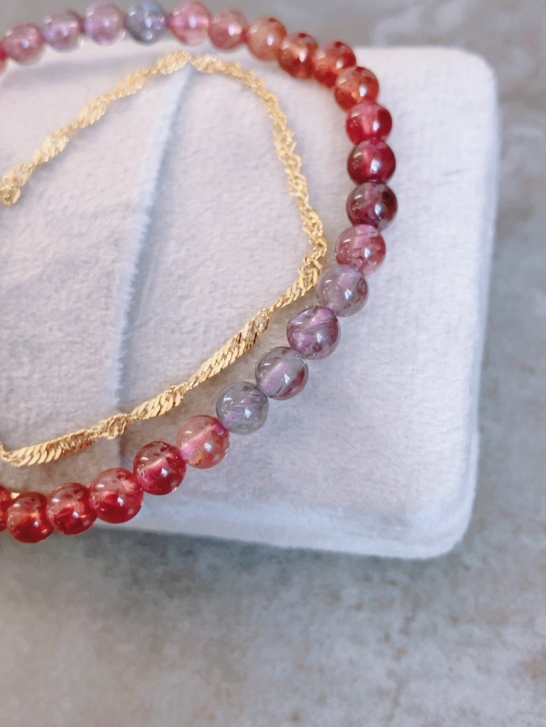 ⭐︎「mix color spinel×goldcolorbracelet付き」