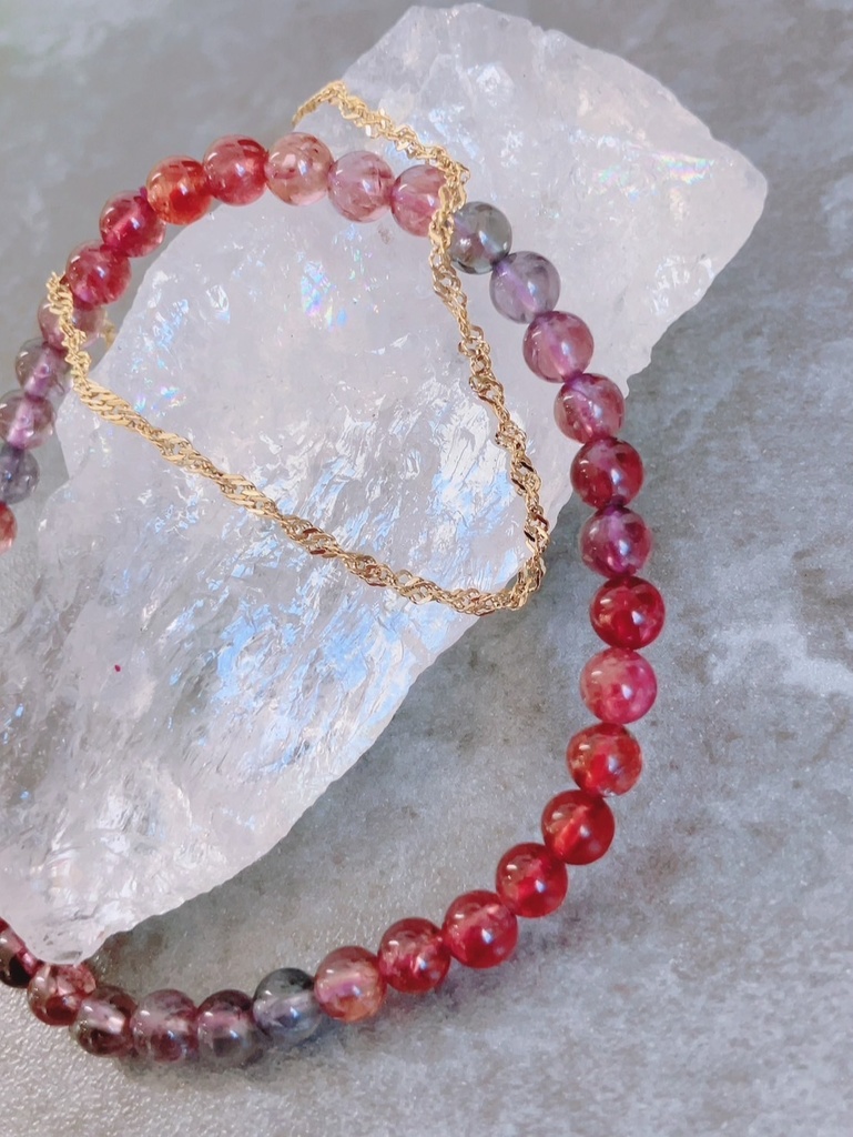 ⭐︎「mix color spinel×goldcolorbracelet付き」