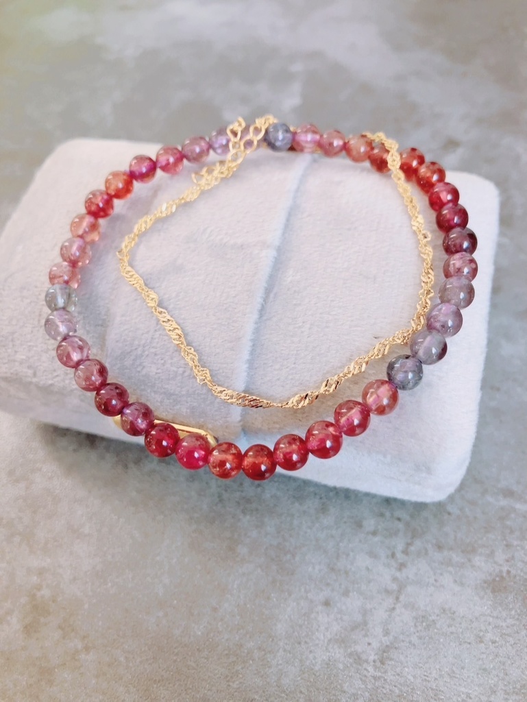 ⭐︎「mix color spinel×goldcolorbracelet付き」