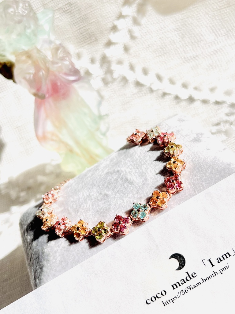 ⭐︎「tourmaline girls：bracelet：Flower」