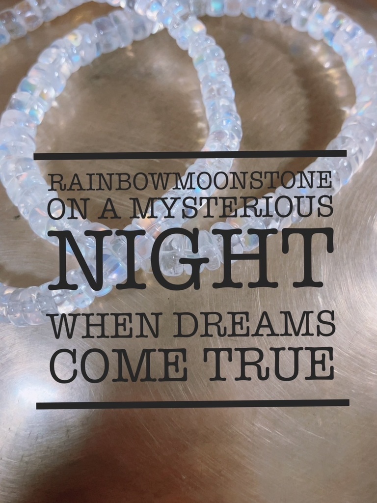 満月夜「rainbow moon stone：マダガスカル産」