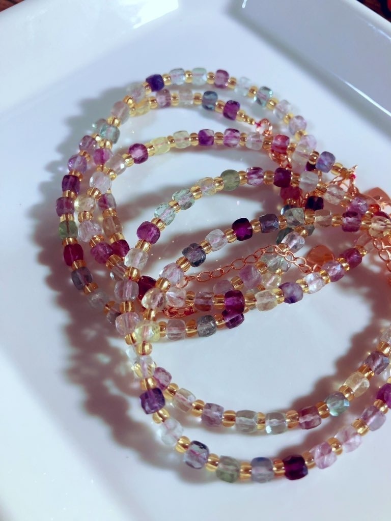 「Fluorite：adjuster bracelet」