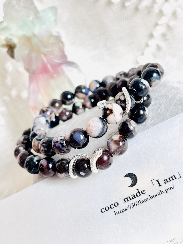 「blackCherry blossom agate🐍」