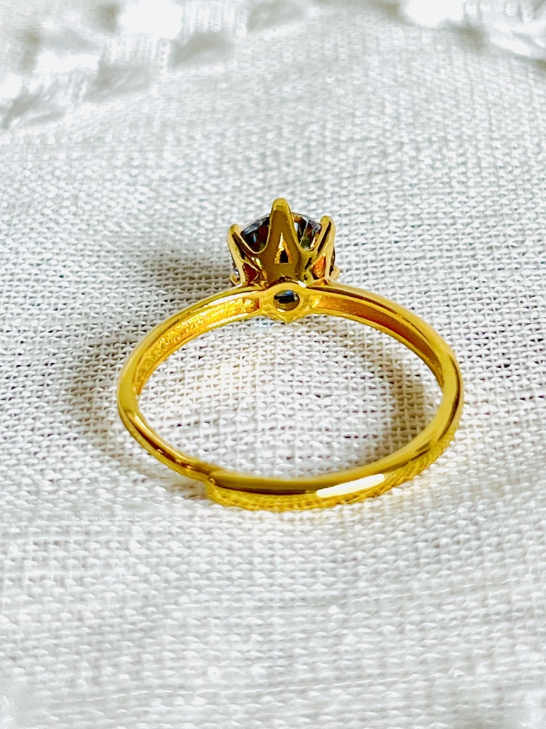 「BlueMoissanite:ring:1ct」