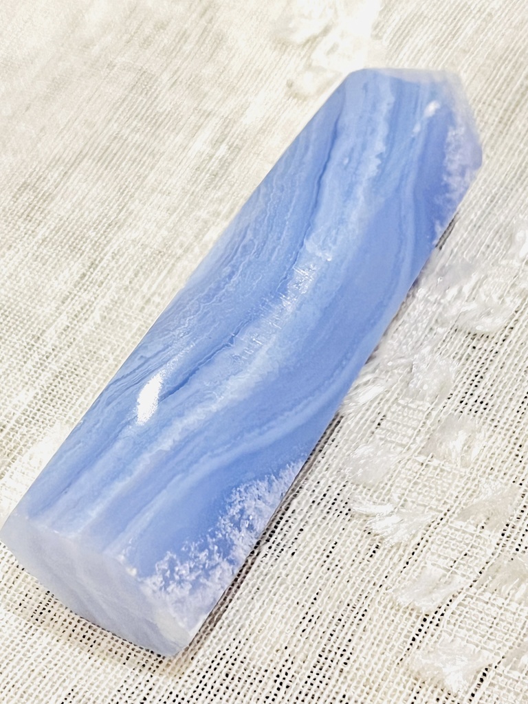 👼「Blue Lace Agate:六角柱」