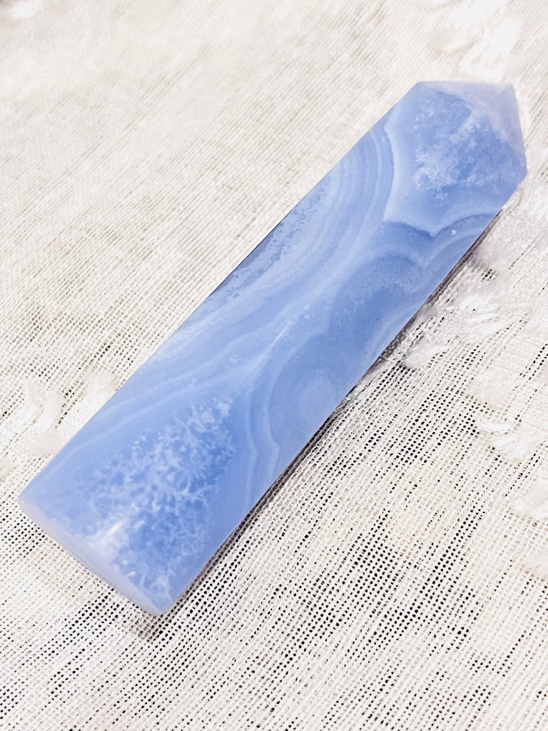👼「Blue Lace Agate:六角柱」