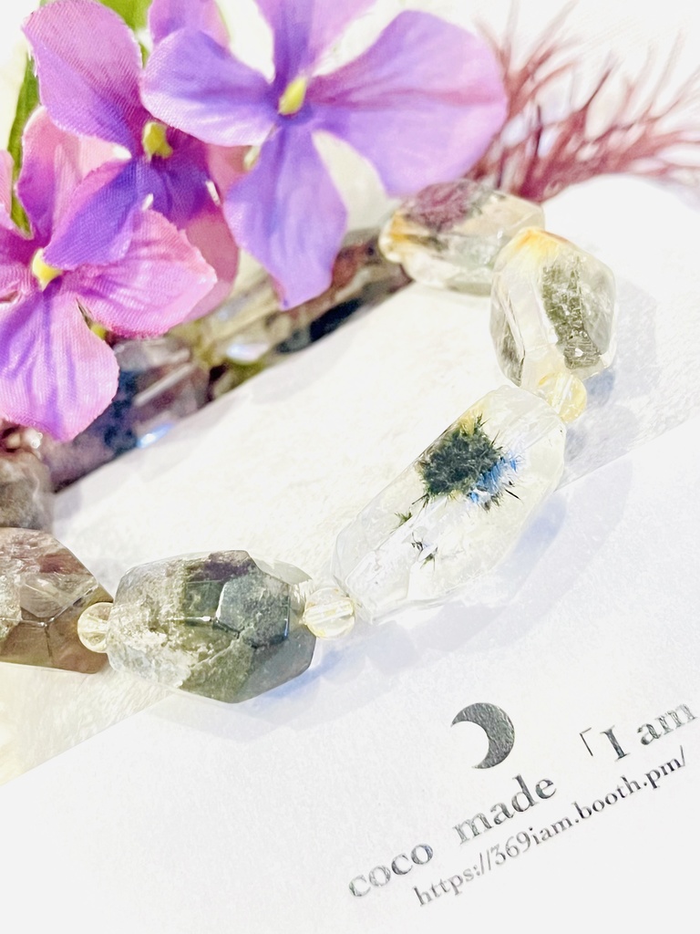⭐︎⭐︎👼「Flower rutile×Garden× hollandite：tumble cut」
